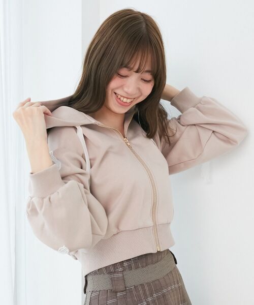 MAJESTIC LEGON / マジェスティックレゴン パーカー | ◎レースリボンラインパーカー | 詳細7