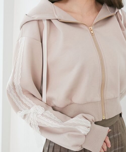 MAJESTIC LEGON / マジェスティックレゴン パーカー | ◎レースリボンラインパーカー | 詳細9