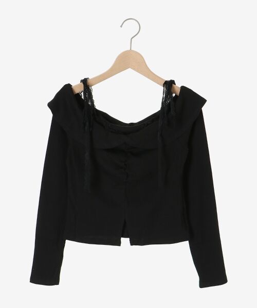 MAJESTIC LEGON / マジェスティックレゴン その他トップス | 肩リボンレースドッキングトップス | 詳細25