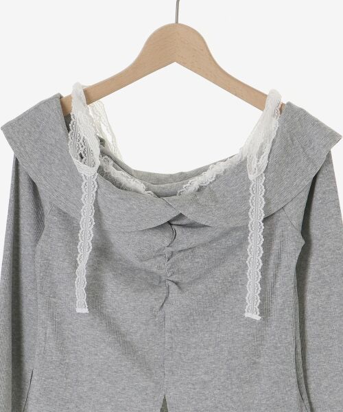 MAJESTIC LEGON / マジェスティックレゴン その他トップス | 肩リボンレースドッキングトップス | 詳細27