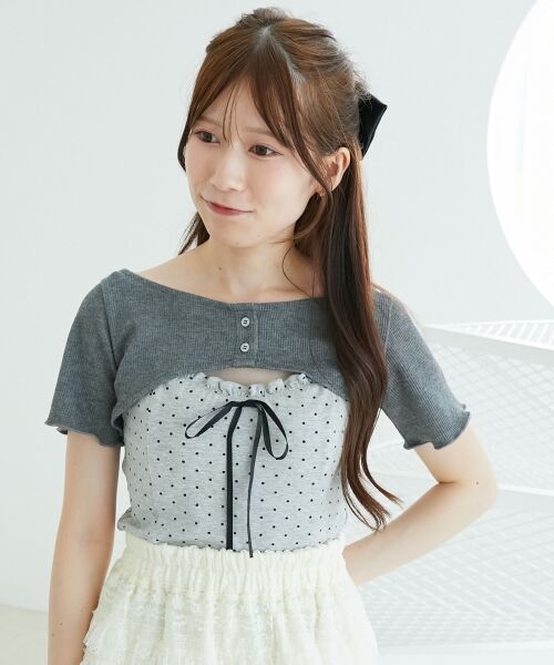 MAJESTIC LEGON / マジェスティックレゴン その他トップス | フリルキャミ×トップスセット | 詳細2