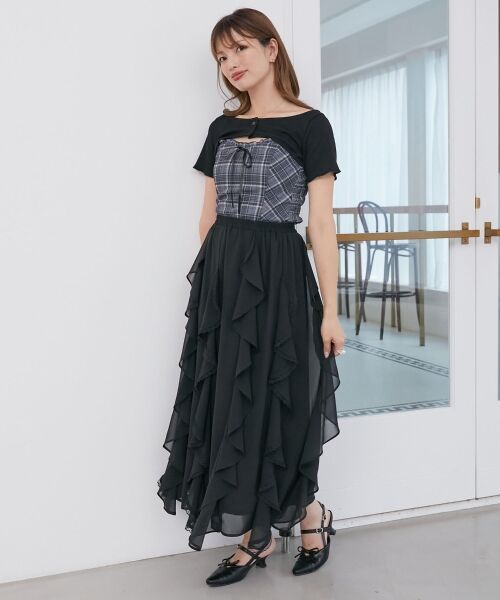 MAJESTIC LEGON / マジェスティックレゴン その他トップス | フリルキャミ×トップスセット | 詳細7