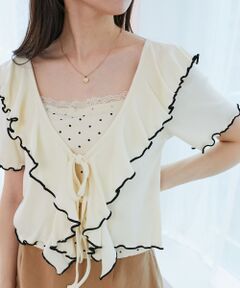 MAJESTIC LEGON / マジェスティックレゴン カットソー | メロウフリルレイヤードカットトップス