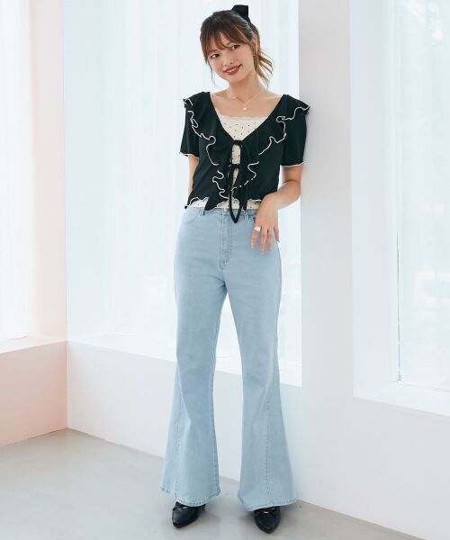 MAJESTIC LEGON / マジェスティックレゴン カットソー | メロウフリルレイヤードカットトップス | 詳細17