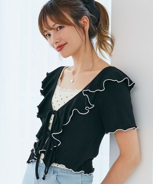 MAJESTIC LEGON / マジェスティックレゴン カットソー | メロウフリルレイヤードカットトップス | 詳細21