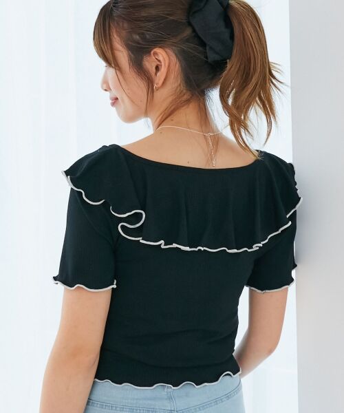 MAJESTIC LEGON / マジェスティックレゴン カットソー | メロウフリルレイヤードカットトップス | 詳細22