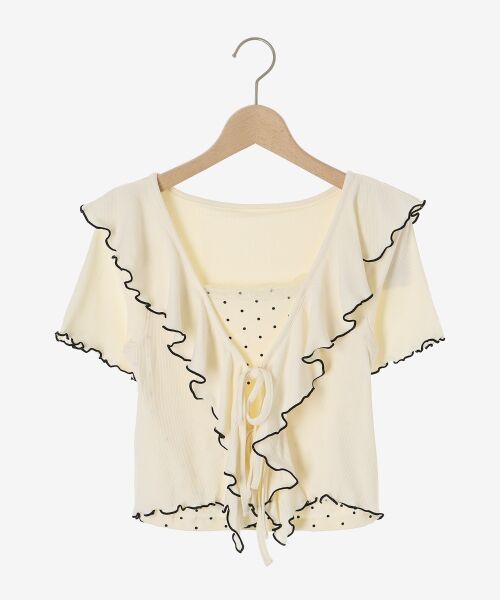 MAJESTIC LEGON / マジェスティックレゴン カットソー | メロウフリルレイヤードカットトップス | 詳細24