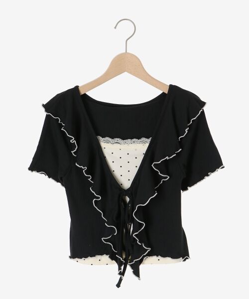 MAJESTIC LEGON / マジェスティックレゴン カットソー | メロウフリルレイヤードカットトップス | 詳細26