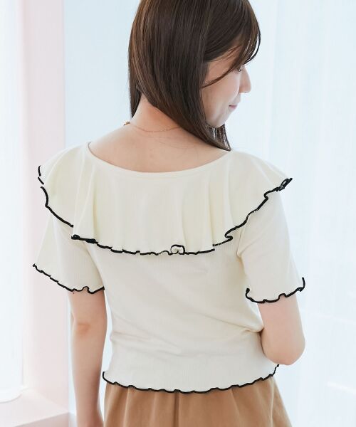 MAJESTIC LEGON / マジェスティックレゴン カットソー | メロウフリルレイヤードカットトップス | 詳細7