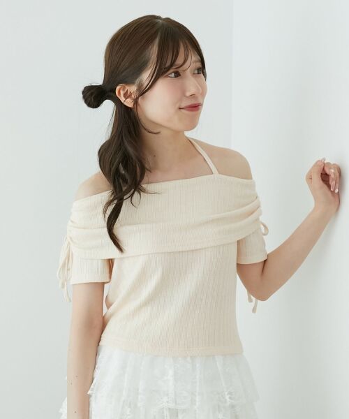 MAJESTIC LEGON / マジェスティックレゴン カットソー | 裾レースオフショルトップス | 詳細12