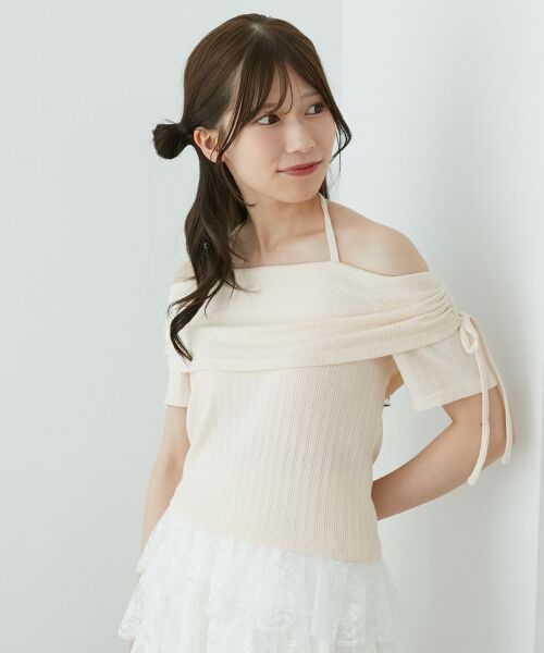 MAJESTIC LEGON / マジェスティックレゴン カットソー | 裾レースオフショルトップス | 詳細13