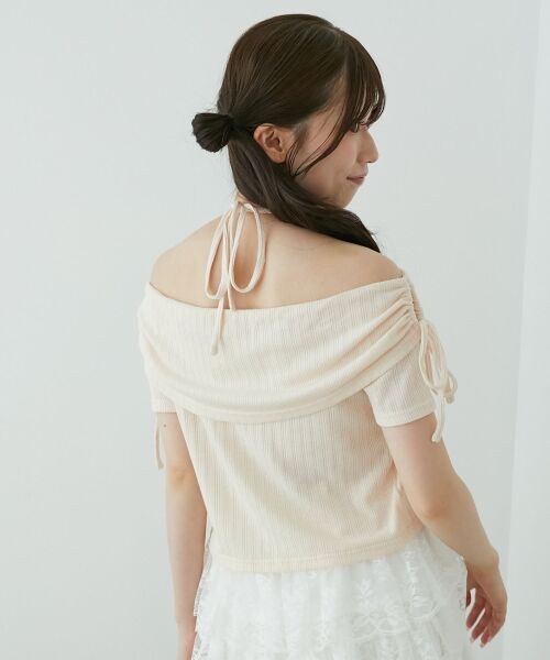 MAJESTIC LEGON / マジェスティックレゴン カットソー | 裾レースオフショルトップス | 詳細14