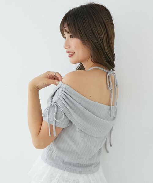 MAJESTIC LEGON / マジェスティックレゴン カットソー | 裾レースオフショルトップス | 詳細21