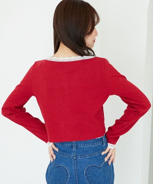 MAJESTIC LEGON / マジェスティックレゴン カーディガン・ボレロ | レース使いキャミカーデセット | 詳細13