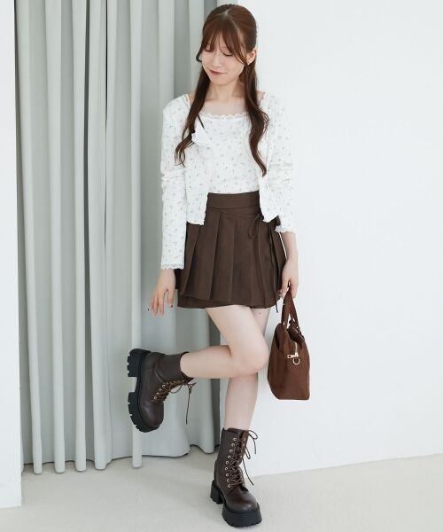 MAJESTIC LEGON / マジェスティックレゴン カーディガン・ボレロ | レース使いキャミカーデセット | 詳細2