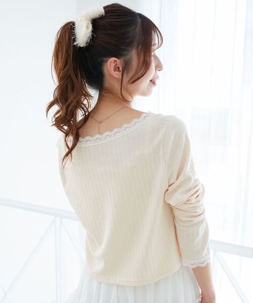 MAJESTIC LEGON / マジェスティックレゴン カーディガン・ボレロ | レース使いキャミカーデセット | 詳細29