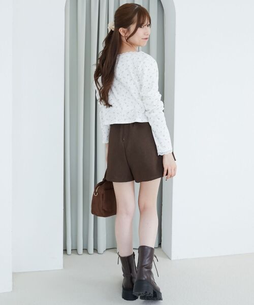 MAJESTIC LEGON / マジェスティックレゴン カーディガン・ボレロ | レース使いキャミカーデセット | 詳細3