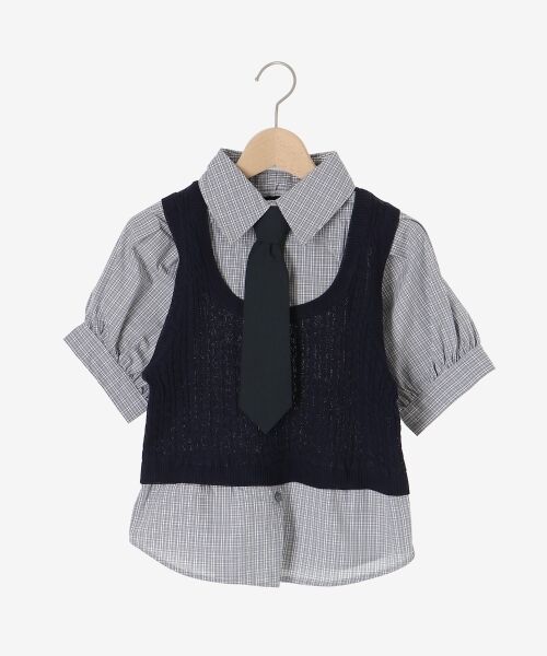 MAJESTIC LEGON / マジェスティックレゴン ニット・セーター | ∞ネクタイセットシャツドッキングニット | 詳細28