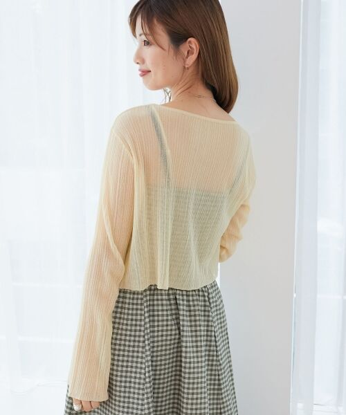 MAJESTIC LEGON / マジェスティックレゴン カーディガン・ボレロ | キラキラボタンシアーカーディガン | 詳細27