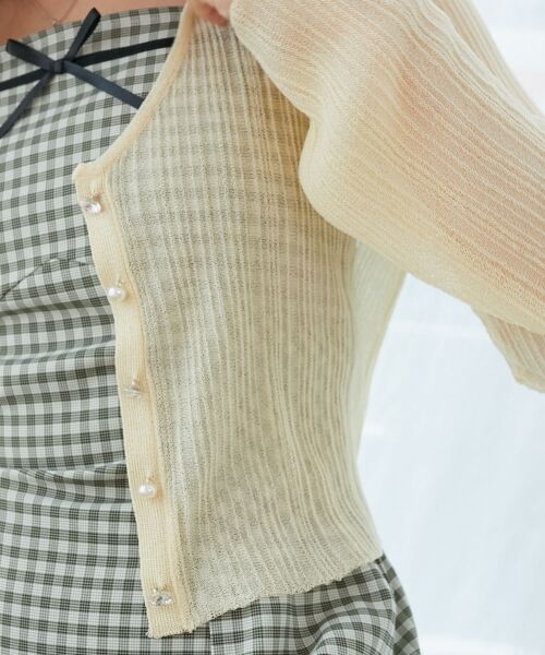 MAJESTIC LEGON / マジェスティックレゴン カーディガン・ボレロ | キラキラボタンシアーカーディガン | 詳細28