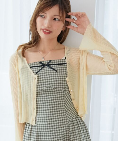 MAJESTIC LEGON / マジェスティックレゴン カーディガン・ボレロ | キラキラボタンシアーカーディガン | 詳細25