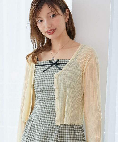 MAJESTIC LEGON / マジェスティックレゴン カーディガン・ボレロ | キラキラボタンシアーカーディガン | 詳細26