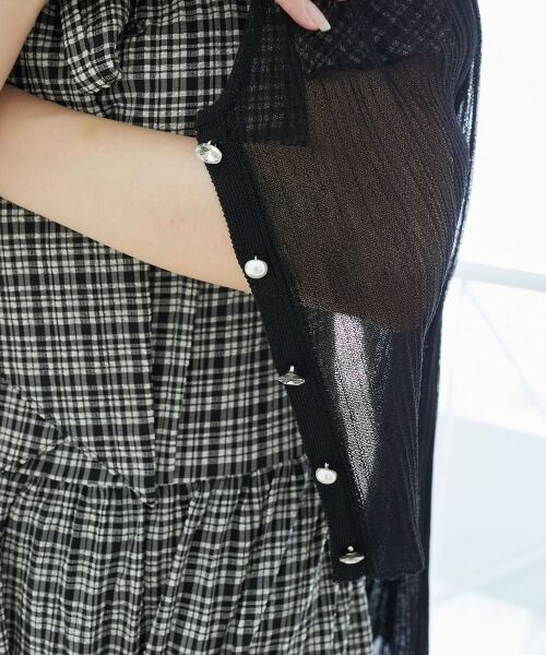 MAJESTIC LEGON / マジェスティックレゴン カーディガン・ボレロ | キラキラボタンシアーカーディガン | 詳細8