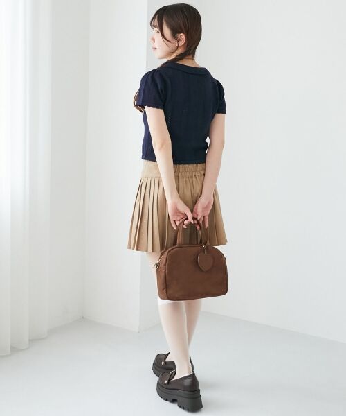 MAJESTIC LEGON / マジェスティックレゴン カーディガン・ボレロ | 襟付き透かし柄カーディガン | 詳細8