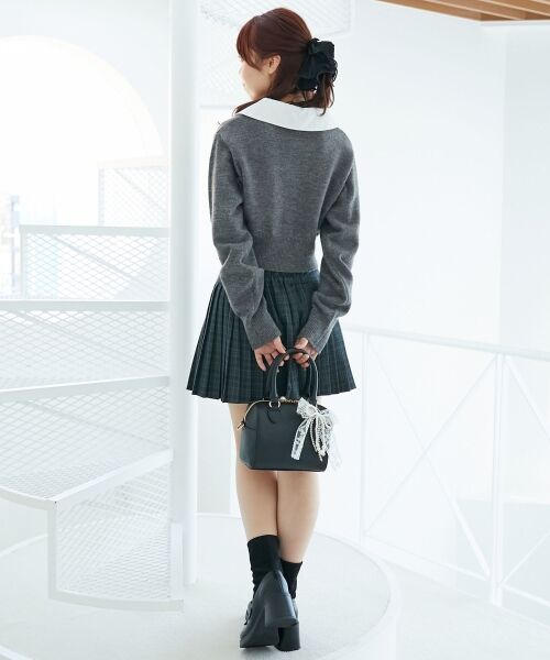 MAJESTIC LEGON / マジェスティックレゴン カーディガン・ボレロ | 取り外し襟付きニットカーデ | 詳細18