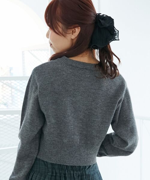 MAJESTIC LEGON / マジェスティックレゴン カーディガン・ボレロ | 取り外し襟付きニットカーデ | 詳細25