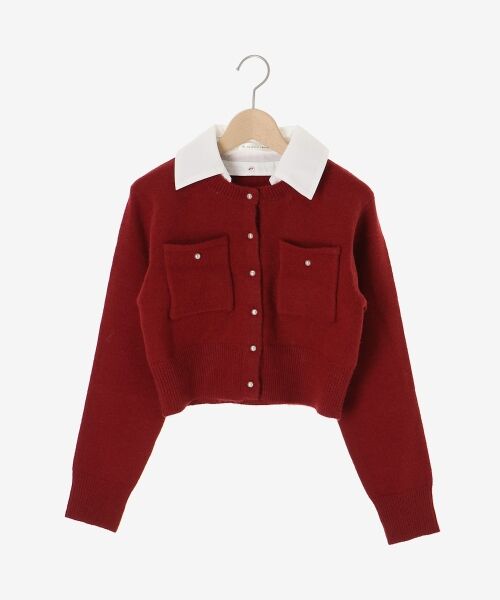 MAJESTIC LEGON / マジェスティックレゴン カーディガン・ボレロ | 取り外し襟付きニットカーデ | 詳細26