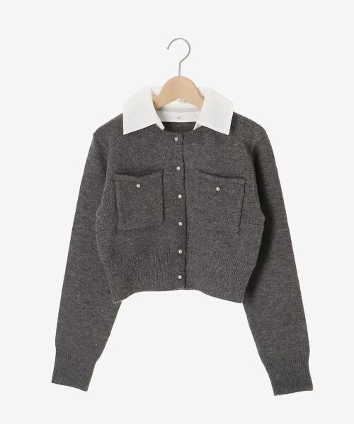 MAJESTIC LEGON / マジェスティックレゴン カーディガン・ボレロ | 取り外し襟付きニットカーデ | 詳細28