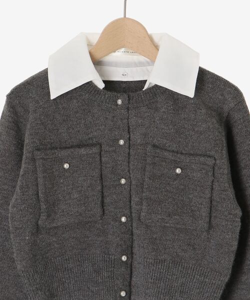 MAJESTIC LEGON / マジェスティックレゴン カーディガン・ボレロ | 取り外し襟付きニットカーデ | 詳細30