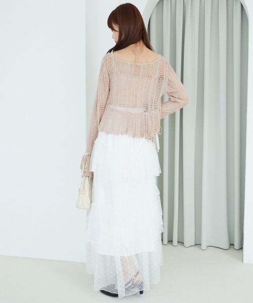 MAJESTIC LEGON / マジェスティックレゴン カーディガン・ボレロ | キャミセットレーシー長袖カーデ | 詳細11