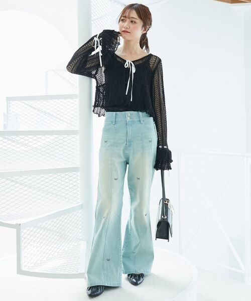 MAJESTIC LEGON / マジェスティックレゴン カーディガン・ボレロ | キャミセットレーシー長袖カーデ | 詳細16