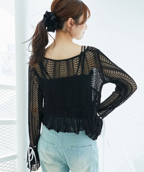MAJESTIC LEGON / マジェスティックレゴン カーディガン・ボレロ | キャミセットレーシー長袖カーデ | 詳細21