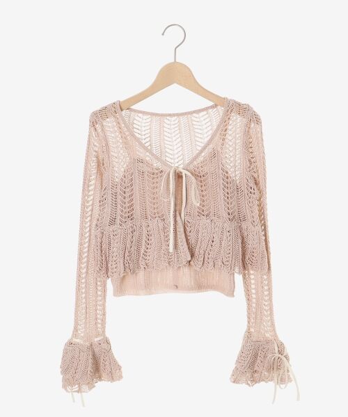 MAJESTIC LEGON / マジェスティックレゴン カーディガン・ボレロ | キャミセットレーシー長袖カーデ | 詳細24