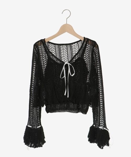 MAJESTIC LEGON / マジェスティックレゴン カーディガン・ボレロ | キャミセットレーシー長袖カーデ | 詳細25