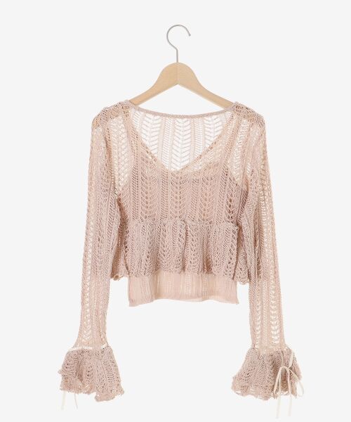 MAJESTIC LEGON / マジェスティックレゴン カーディガン・ボレロ | キャミセットレーシー長袖カーデ | 詳細26