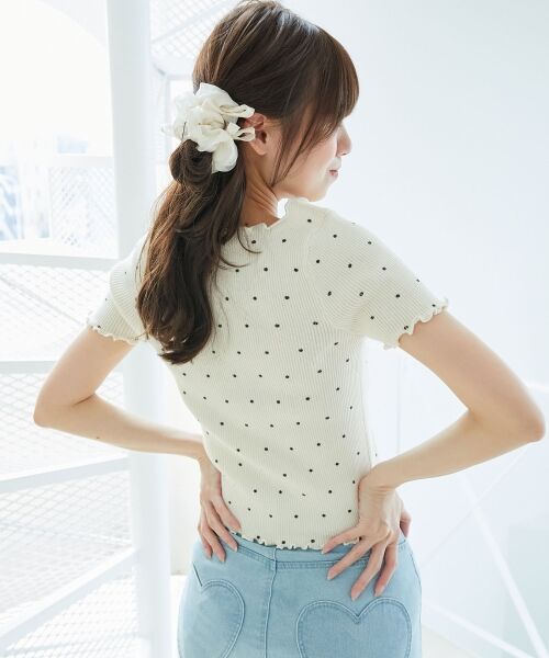 MAJESTIC LEGON / マジェスティックレゴン カーディガン・ボレロ | ドットパターンリブカーディガン | 詳細10