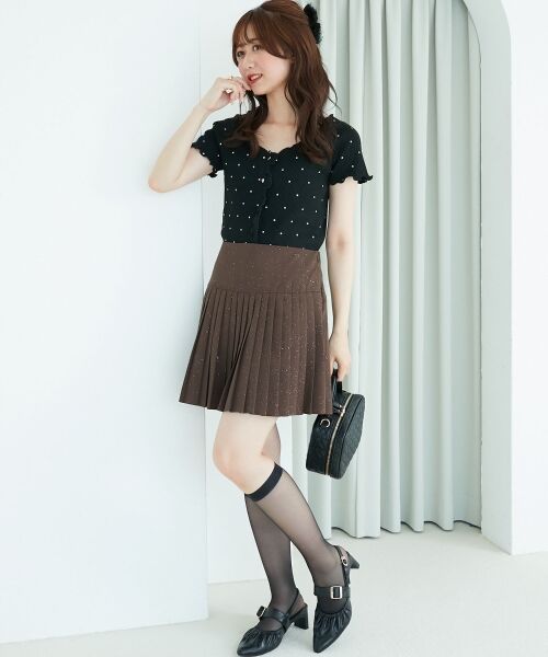 MAJESTIC LEGON / マジェスティックレゴン カーディガン・ボレロ | ドットパターンリブカーディガン | 詳細21