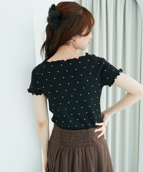 MAJESTIC LEGON / マジェスティックレゴン カーディガン・ボレロ | ドットパターンリブカーディガン | 詳細25