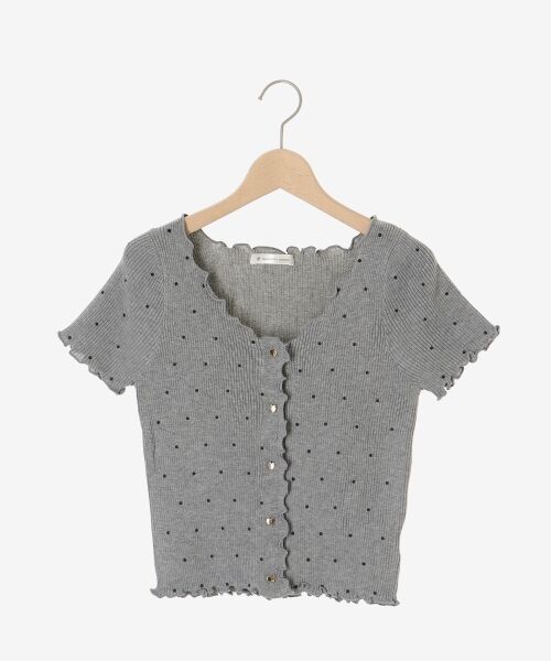 MAJESTIC LEGON / マジェスティックレゴン カーディガン・ボレロ | ドットパターンリブカーディガン | 詳細28