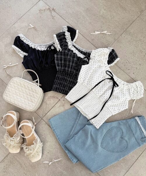 MAJESTIC LEGON / マジェスティックレゴン シャツ・ブラウス | バイカラープチフリルブラウス | 詳細1