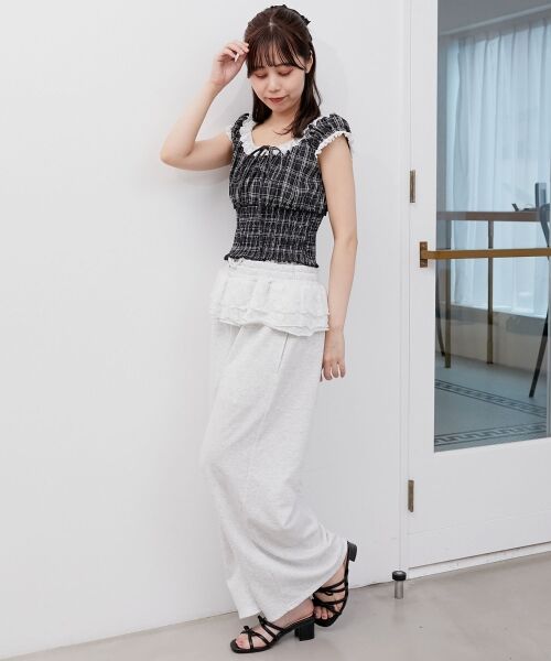 MAJESTIC LEGON / マジェスティックレゴン シャツ・ブラウス | バイカラープチフリルブラウス | 詳細10