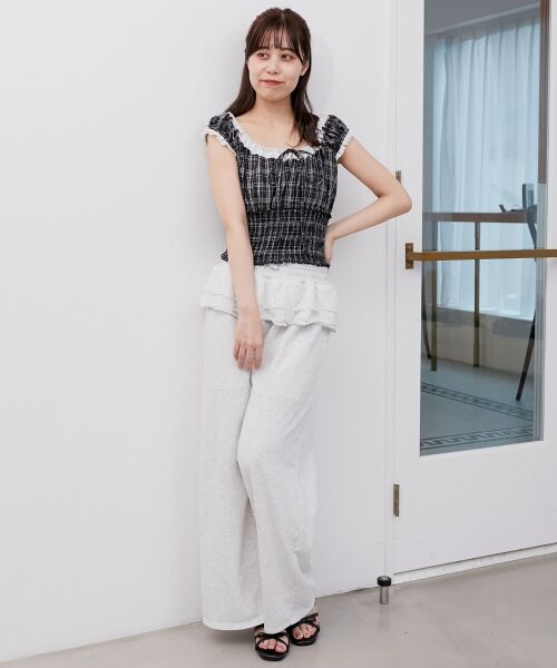 MAJESTIC LEGON / マジェスティックレゴン シャツ・ブラウス | バイカラープチフリルブラウス | 詳細9