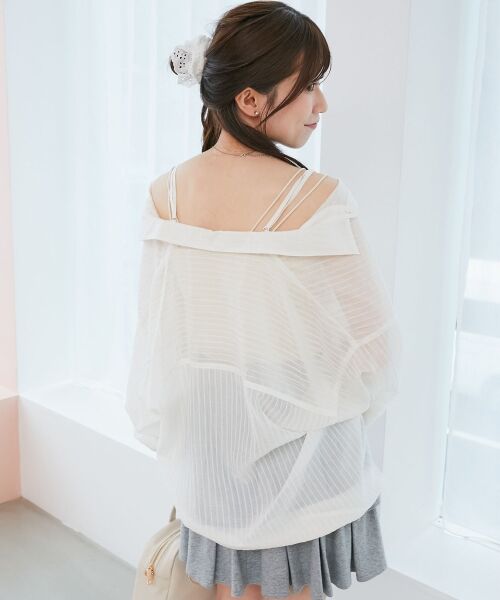 MAJESTIC LEGON / マジェスティックレゴン シャツ・ブラウス | 2wayミディシャツ | 詳細14