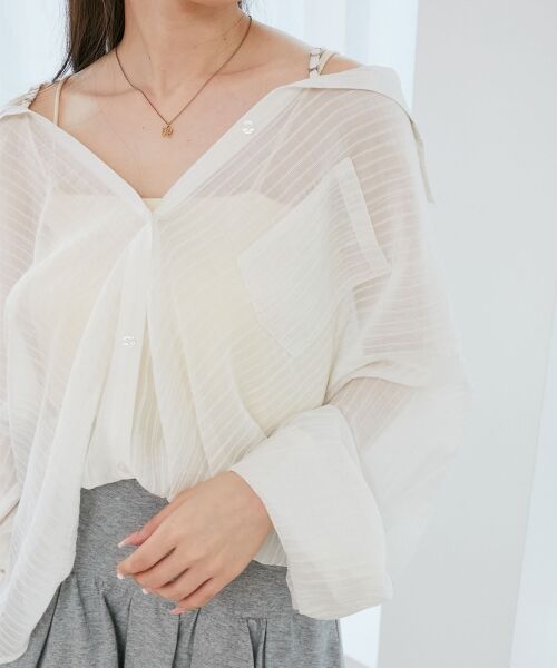 MAJESTIC LEGON / マジェスティックレゴン シャツ・ブラウス | 2wayミディシャツ | 詳細15