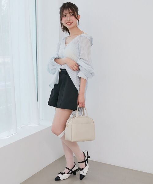 MAJESTIC LEGON / マジェスティックレゴン シャツ・ブラウス | 2wayミディシャツ | 詳細3