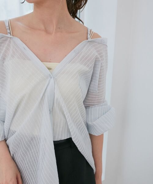 MAJESTIC LEGON / マジェスティックレゴン シャツ・ブラウス | 2wayミディシャツ | 詳細8